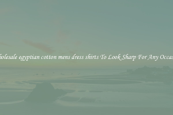 Wholesale egyptian cotton mens dress shirts To Look Sharp For Any Occasion