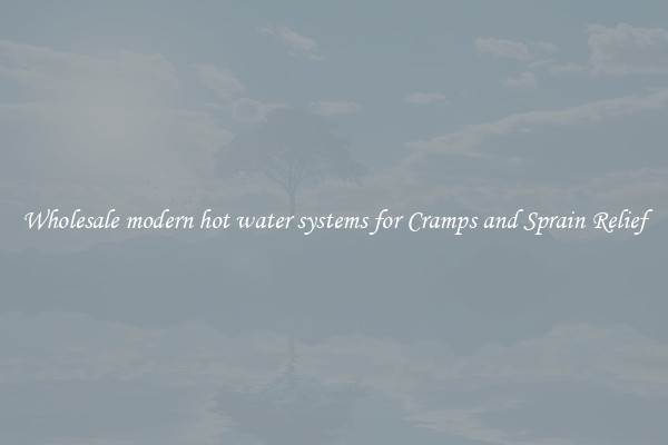 Wholesale modern hot water systems for Cramps and Sprain Relief