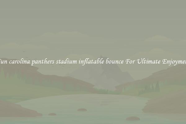 Fun carolina panthers stadium inflatable bounce For Ultimate Enjoyment
