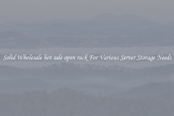 Solid Wholesale hot sale open rack For Various Server Storage Needs