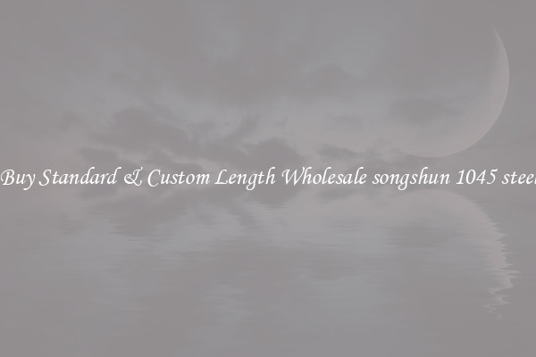 Buy Standard & Custom Length Wholesale songshun 1045 steel