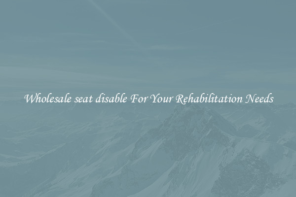 Wholesale seat disable For Your Rehabilitation Needs