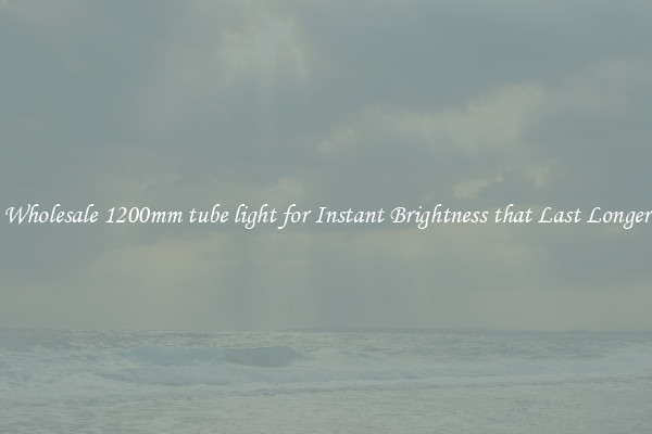 Wholesale 1200mm tube light for Instant Brightness that Last Longer