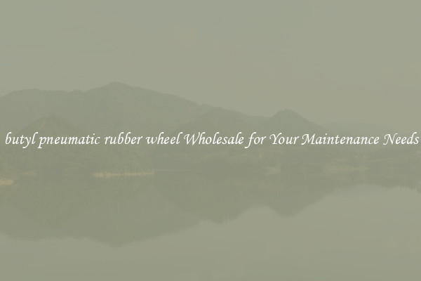 butyl pneumatic rubber wheel Wholesale for Your Maintenance Needs