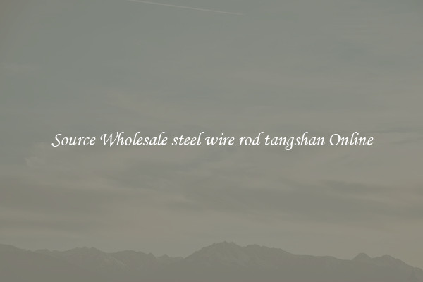 Source Wholesale steel wire rod tangshan Online