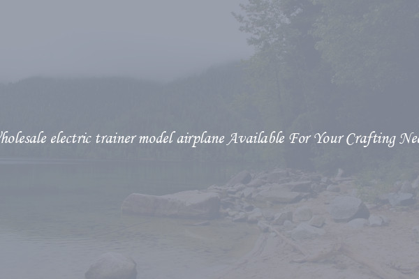 Wholesale electric trainer model airplane Available For Your Crafting Needs