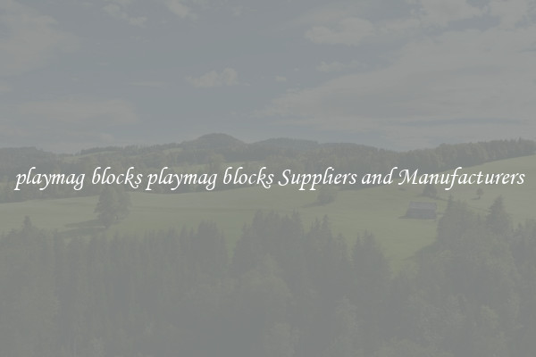playmag blocks playmag blocks Suppliers and Manufacturers