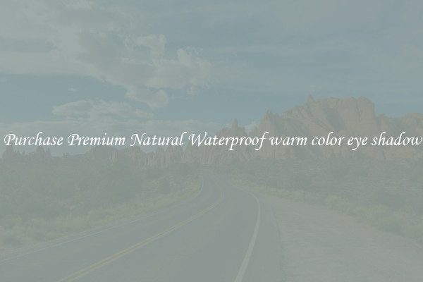 Purchase Premium Natural Waterproof warm color eye shadow