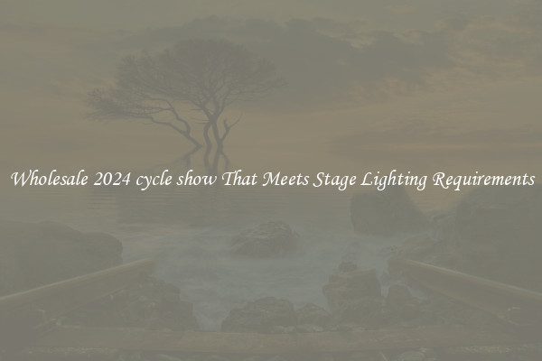 Wholesale 2024 cycle show That Meets Stage Lighting Requirements